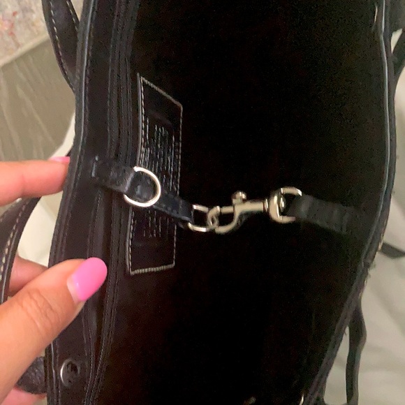 Coach Signature stripe tote - black - Picture 3 of 4